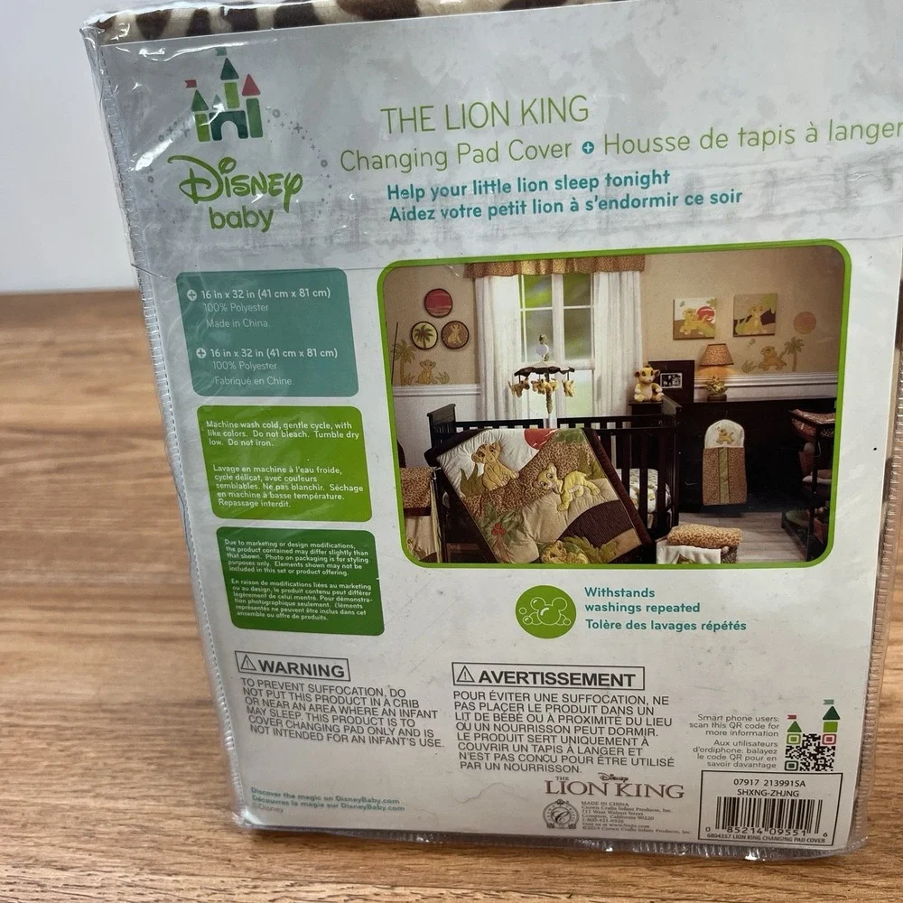 Disney‎ Baby The Lion King Changing Pad Cover NEW